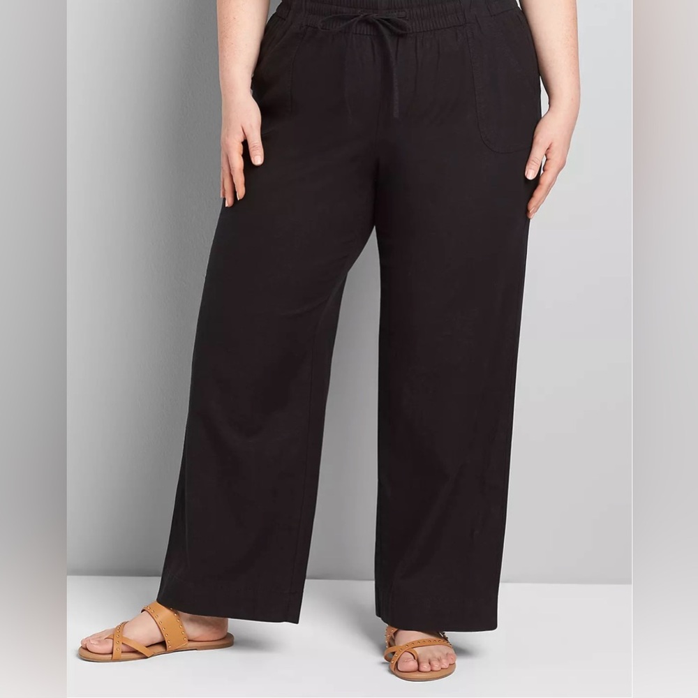 Lane Bryant Black Wide Leg Pants